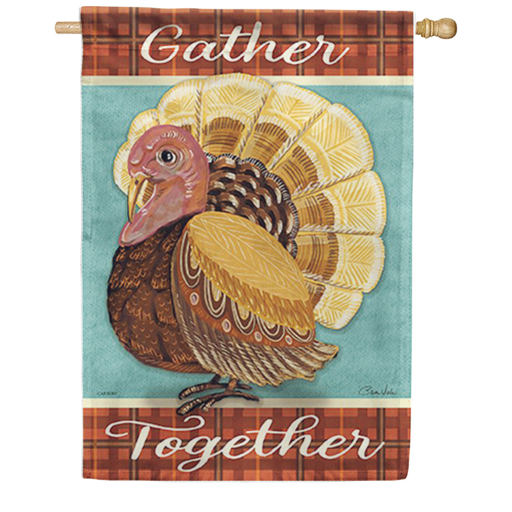 Carson Turkey Blessings House Flag