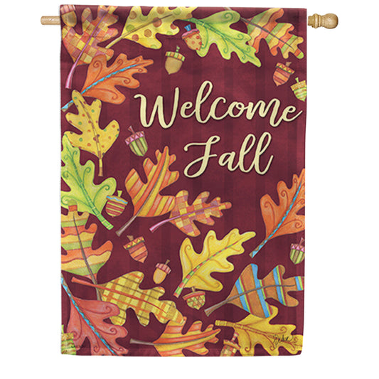 Carson Fall Patterns House Flag