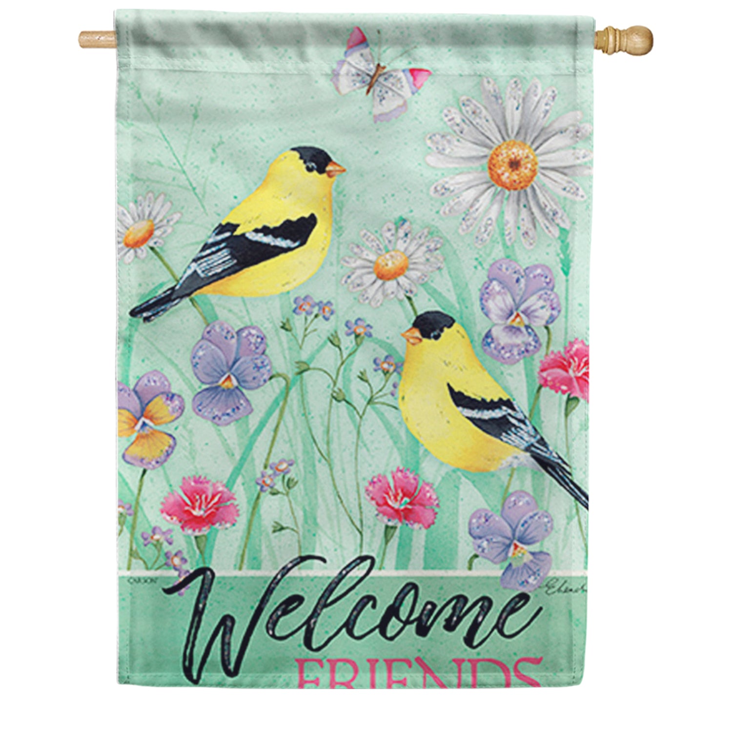 Carson Golden Friends House Flag