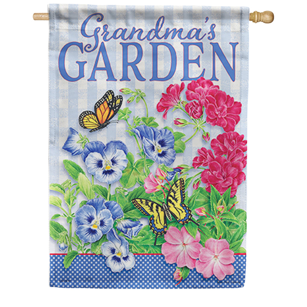 Carson Grandma's Garden House Flag