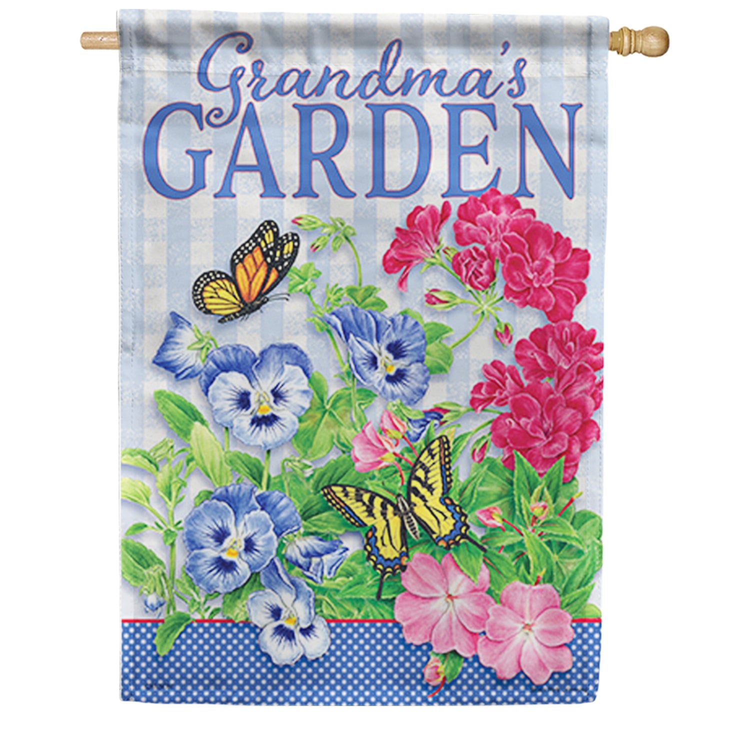 Carson Grandma's Garden House Flag