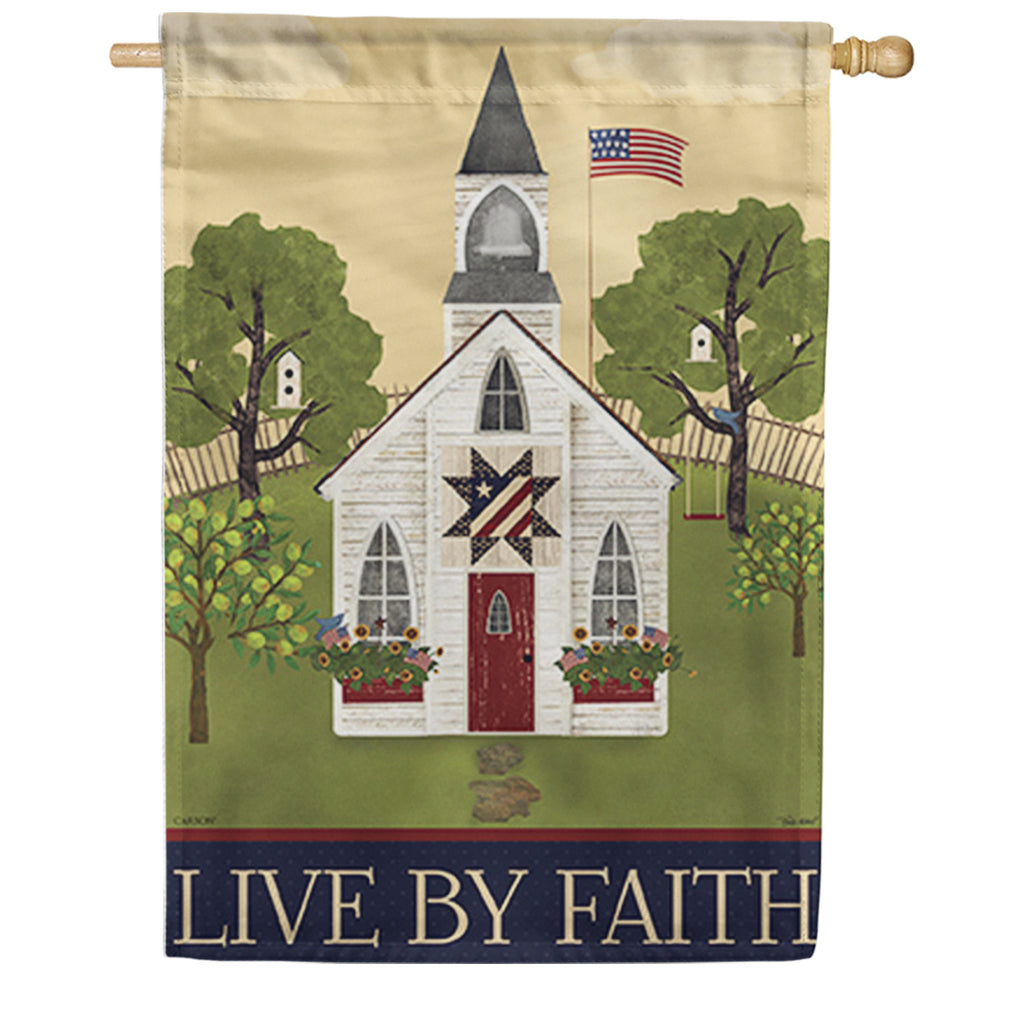 Carson Americana Church House Flag