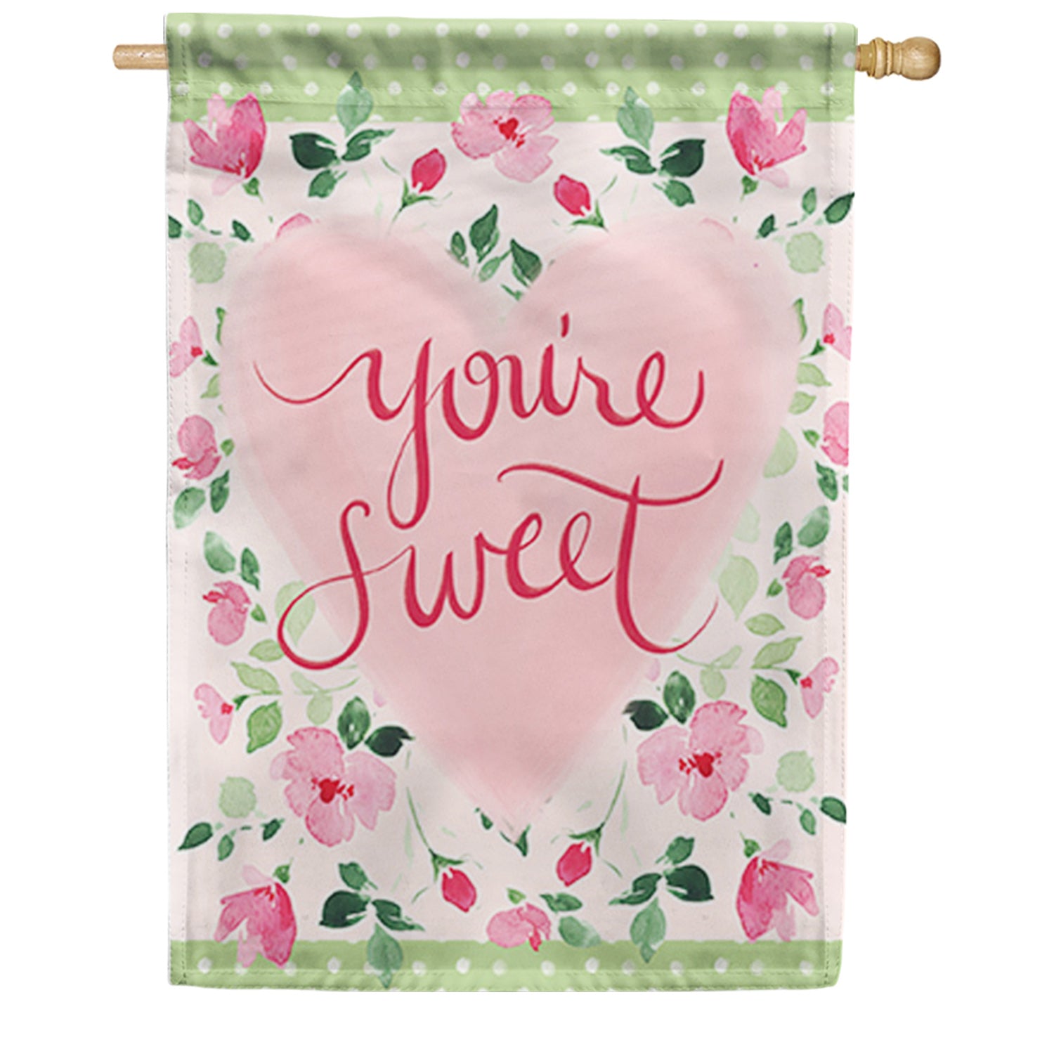 Carson Sweet Heart House Flag