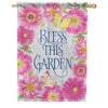 Carson Pink Botanical House Flag