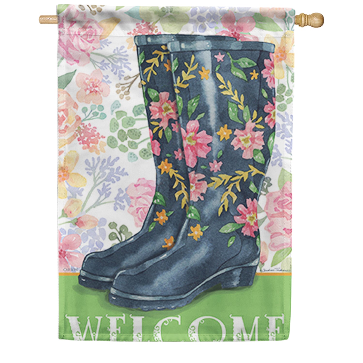 Carson Welcome Boots House Flag