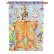 Carson Boot Bunnies House Flag