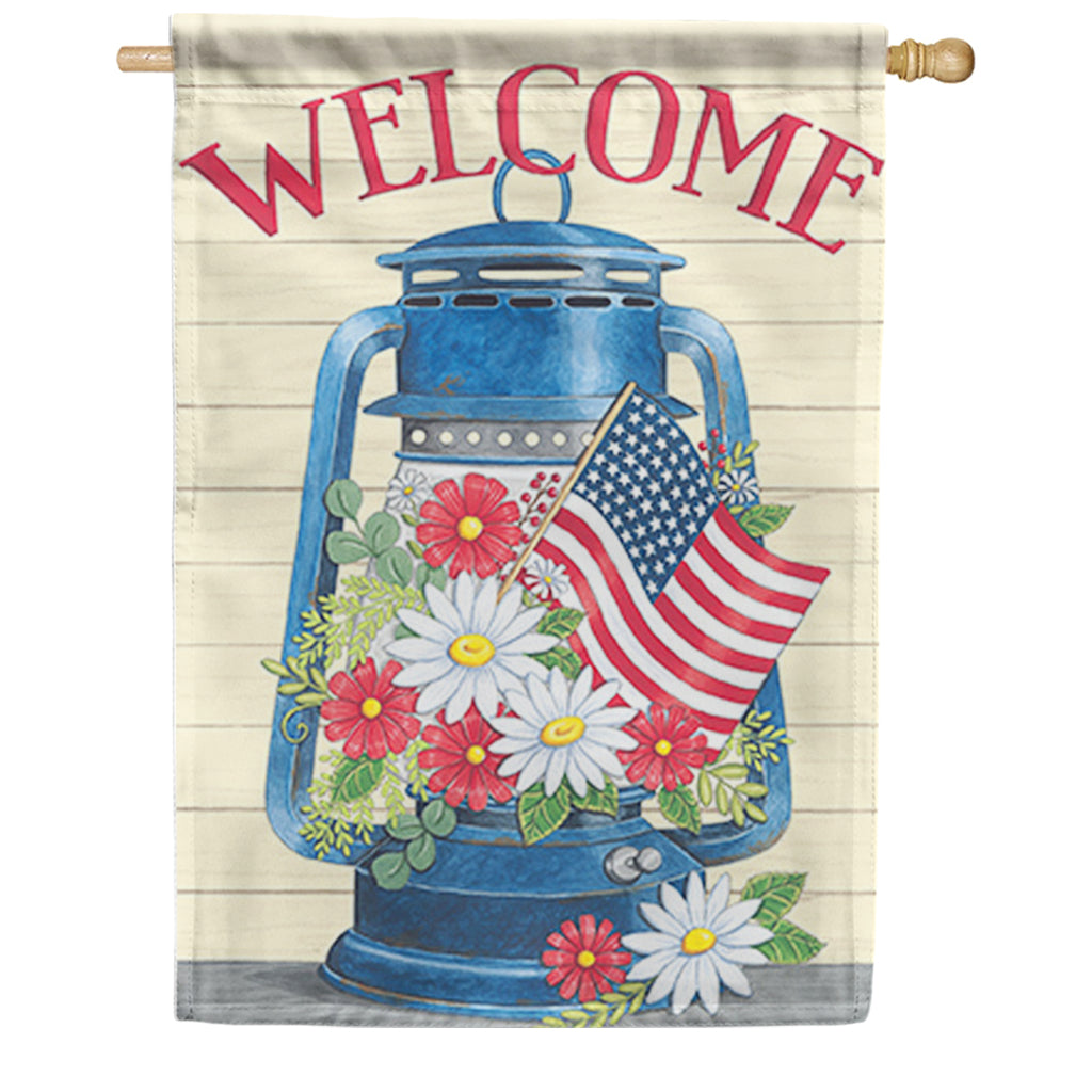 Carson Freedom Lantern House Flag