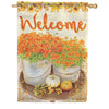 Carson Mums & Pumpkins House Flag