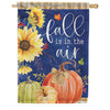 Carson Navy Fall House Flag