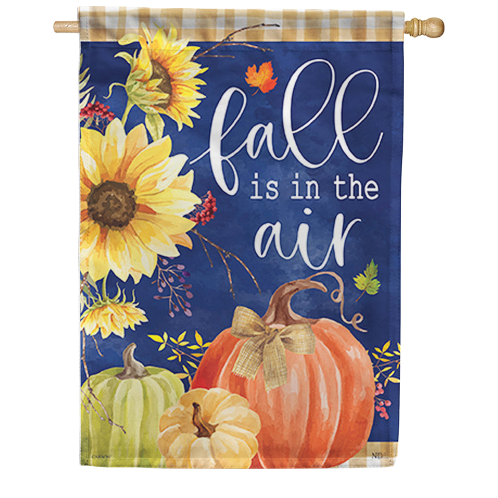 Carson Navy Fall House Flag