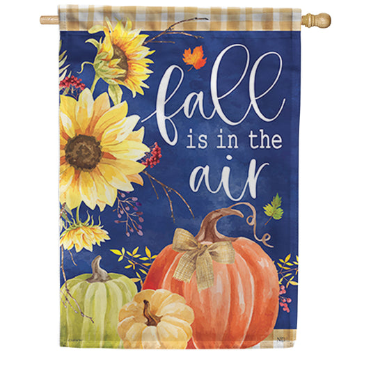 Carson Navy Fall House Flag