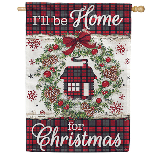 Carson Plaid Cabin House Flag