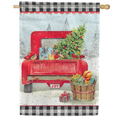 Carson Holiday Joy House Flag