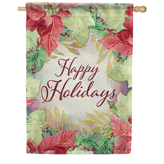 Carson Holiday Wishes House Flag