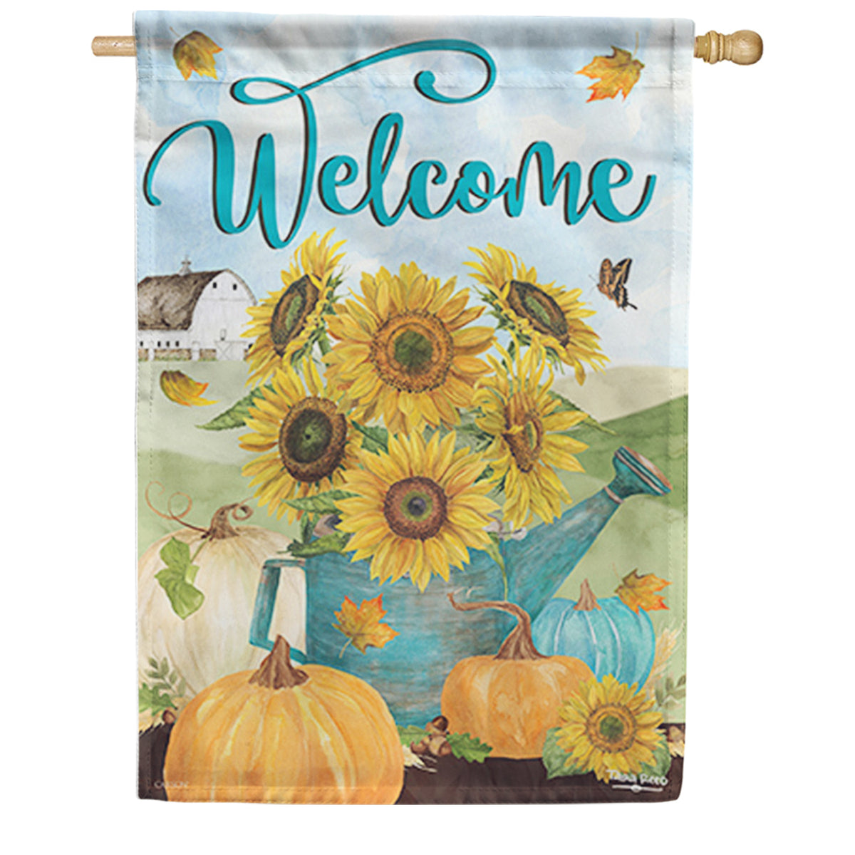 Carson Fall Sunshine House Flag