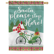 Carson Holiday Bike House Flag