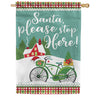 Carson Holiday Bike House Flag