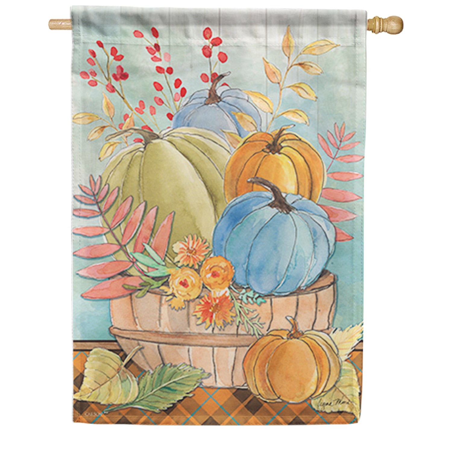 Carson Fall Trio Basket House Flag