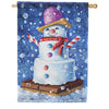 Carson S'More Snow Please House Flag