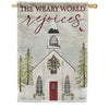 Carson The World Rejoices House Flag