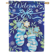 Carson Wintery Welcome House Flag