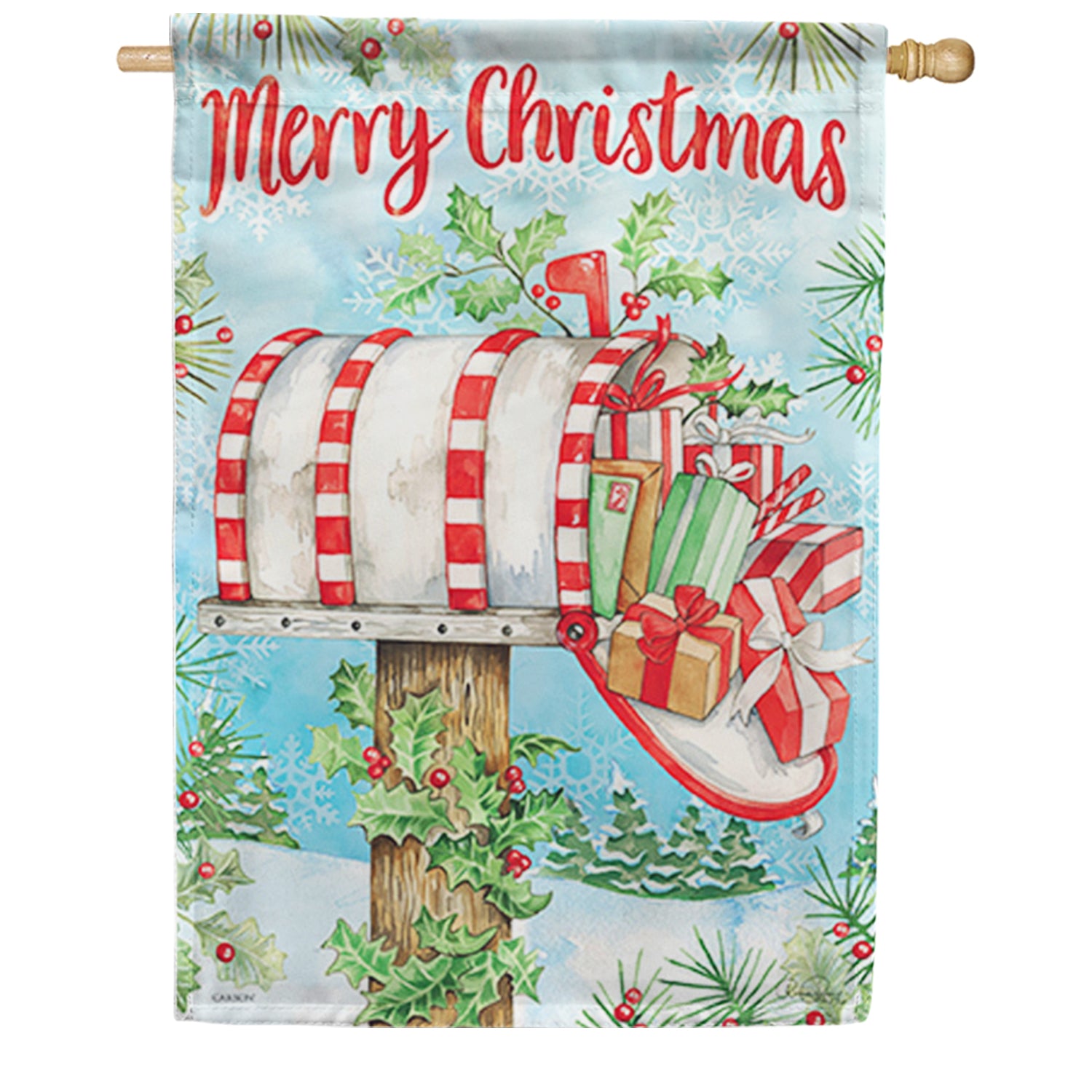 Carson Holiday Delivery House Flag