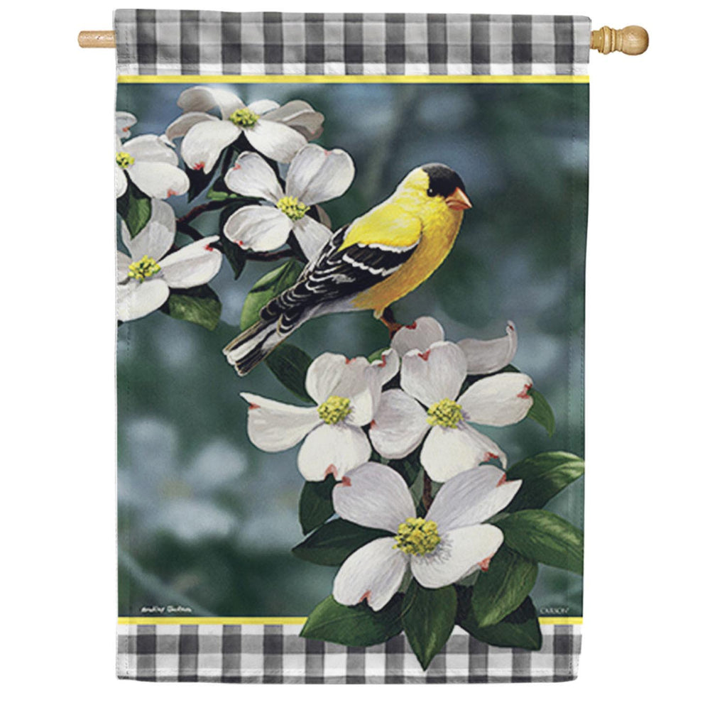Carson Golden Dogwood House Flag