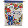 Carson Love of Country House Flag