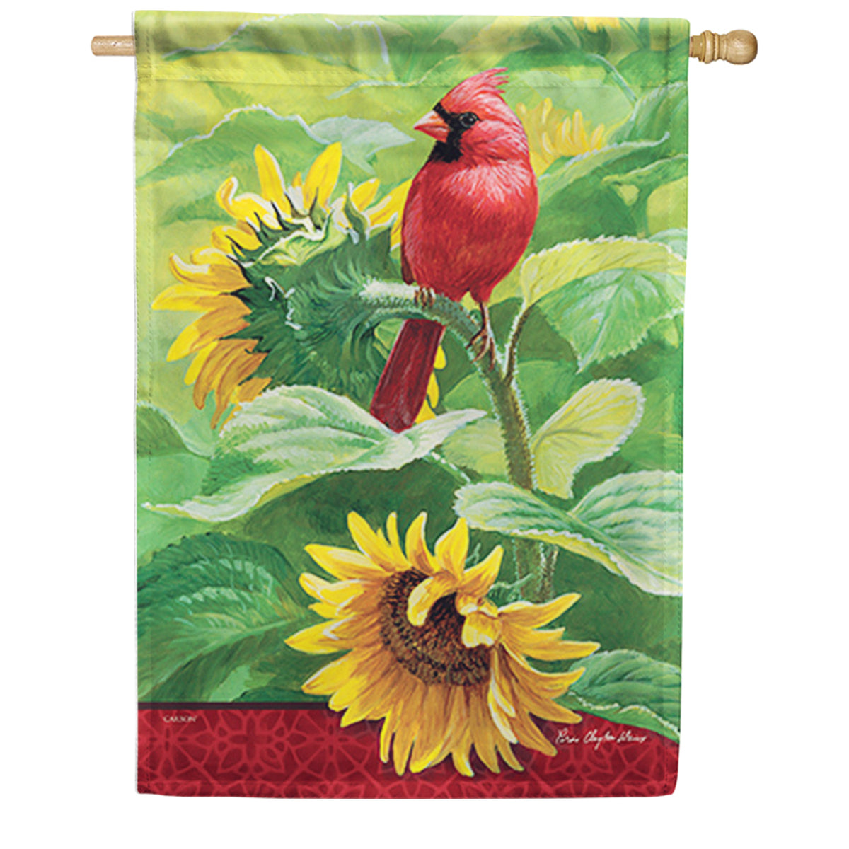 Carson Sunny Perch House Flag