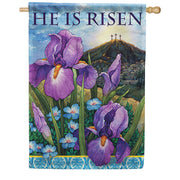 Carson Easter Iris House Flag