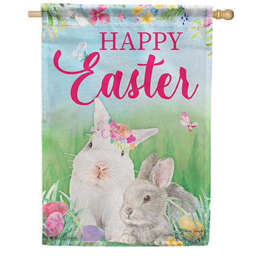 Carson Bunny Friends House Flag