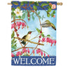 Carson Hummingbird Swing House Flag