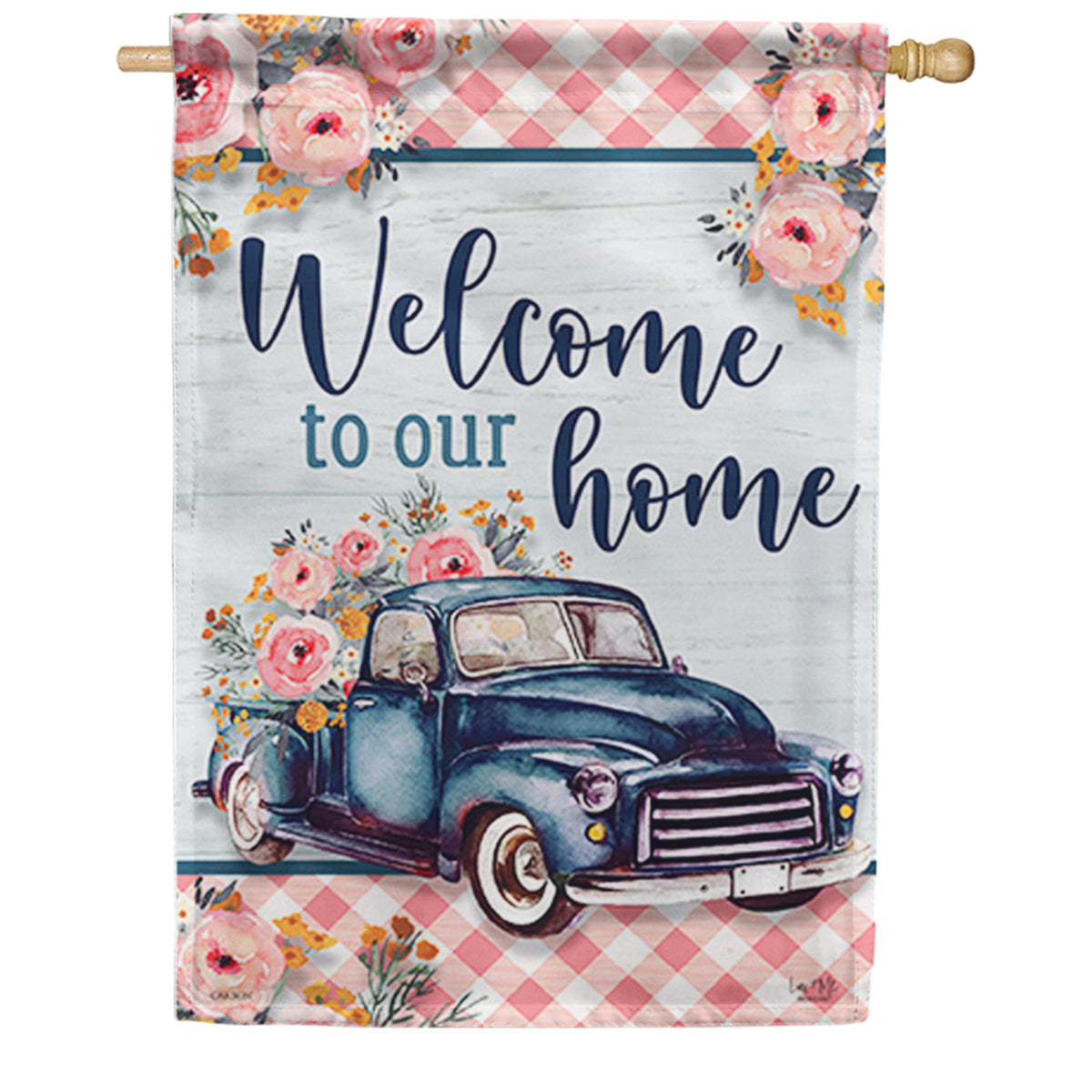 Carson Garden Truck House Flag