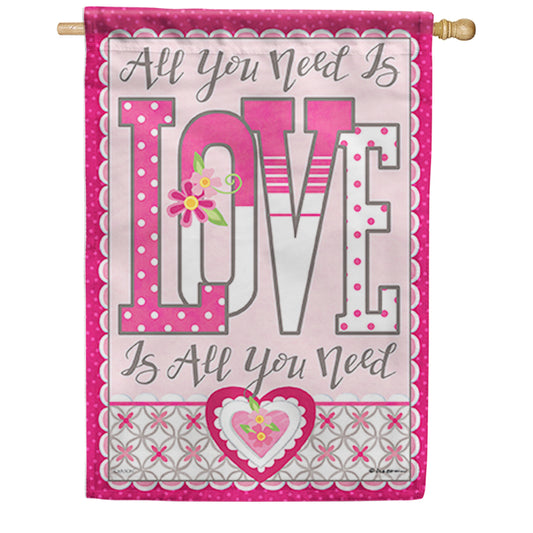 Carson Love is All You Need House Flag