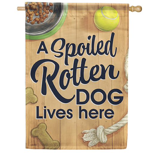 Carson Spoiled Dog House Flag