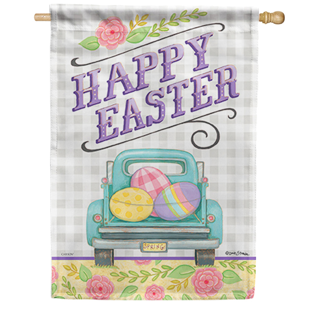 Carson Happy Easter Truck House Flag