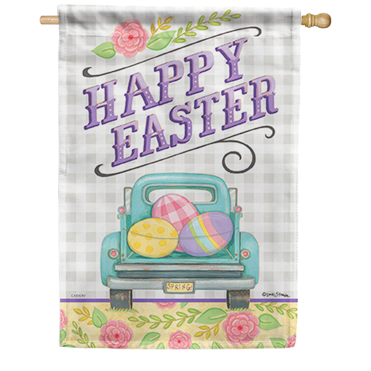 Carson Happy Easter Truck House Flag
