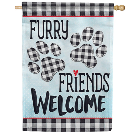 Carson Furry Friends House Flag