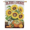 Carson Sunflowers & Gourds House Flag