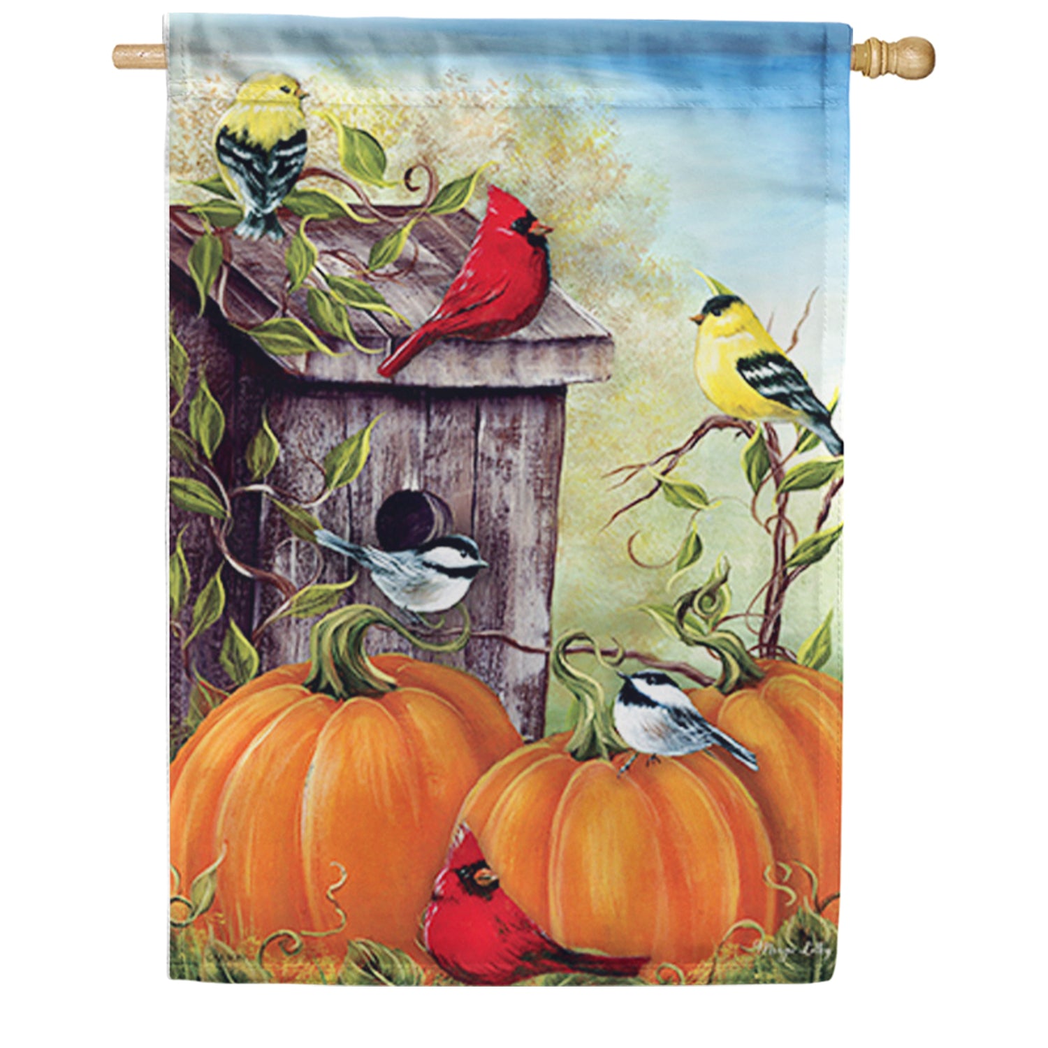 Carson House Flag - Autumn Garden