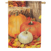 Carson Autumn Pumpkins House Flag