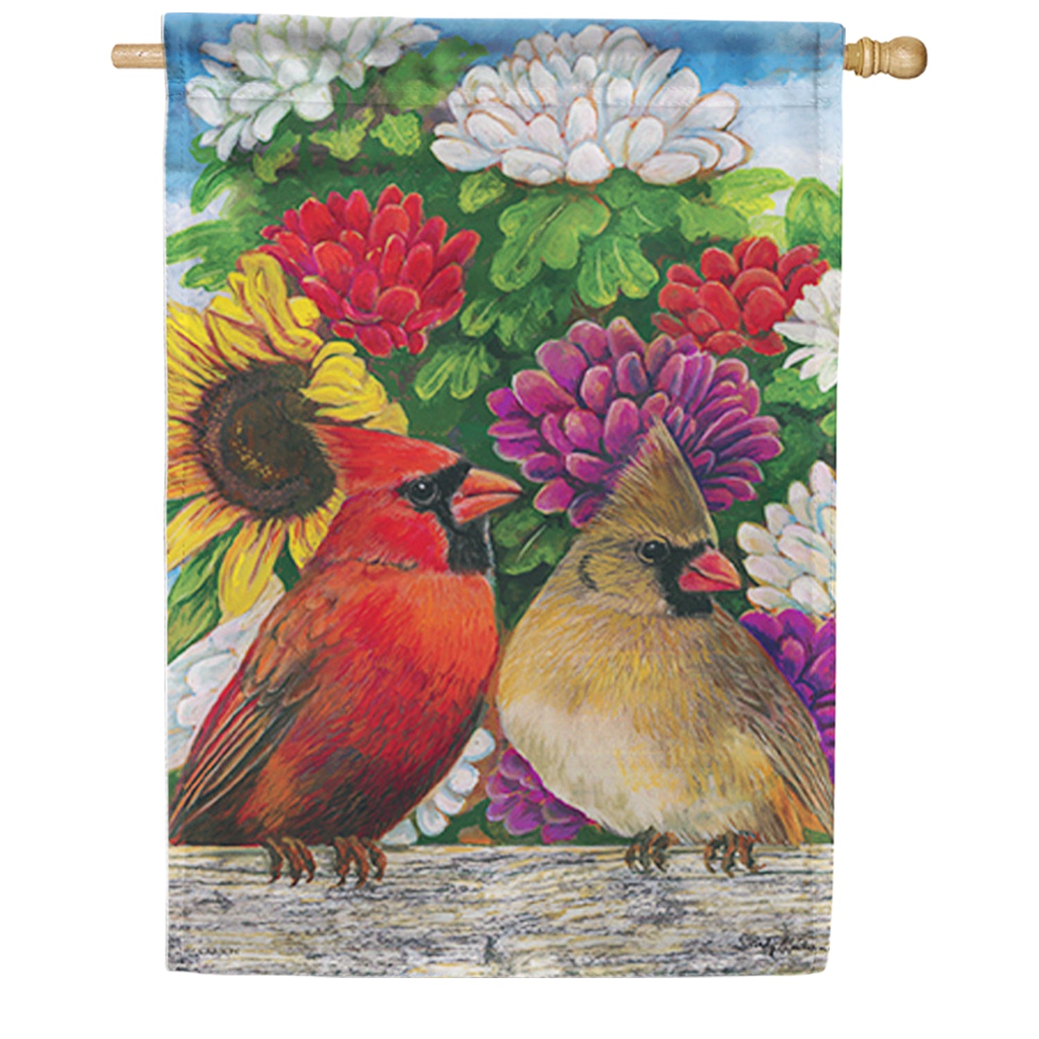 Carson Cardinals in Autumn House Flag