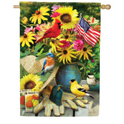 Carson House Flag - Summer Birds