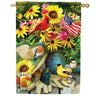 Carson Summer Birds House Flag