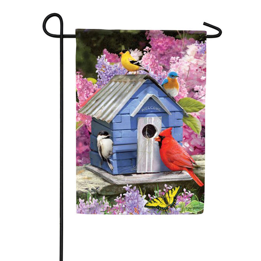 Carson Bright Birdhouse - Garden Flag