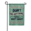 Carson You're Being Recorded Garden Flag