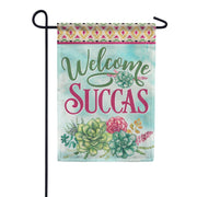 Carson Welcome Succas Garden Flag