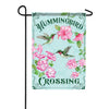 Carson Hummingbird Crossing Glittertrends Garden Flag