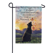 Carson Live Forever Dog Garden Flag