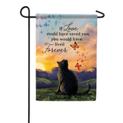 Carson Live Forever Cat Garden Flag